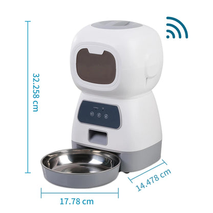 SmartBowl Feast : Distributeur de nourriture pour animaux de compagnie compatible Wi-Fi avec alimentation lente et enregistrement vocal 