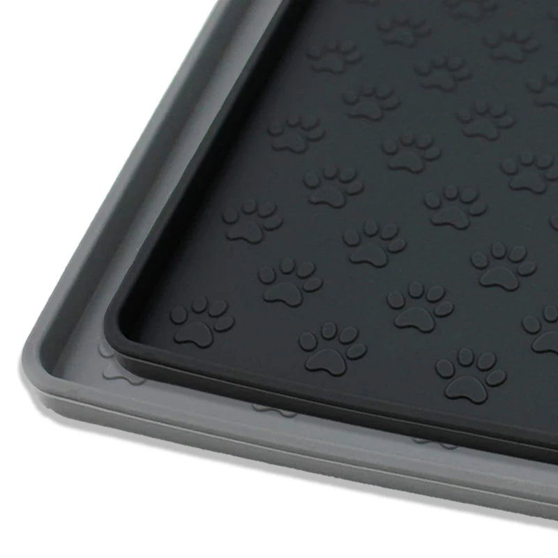 Tapis Messy Mutt : Tapis d'alimentation pour animaux de compagnie en silicone imperméable 