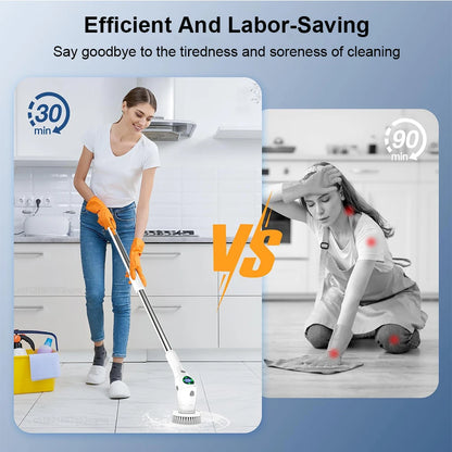 WhizzClean 8-in-1: Cordless Power Scrubber for Every Corner