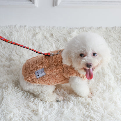 Warm Wool Coat for Pets, Winter Pullover for Small and Medium Dogs, Clothes for Cats, Vest for Puppies, Cute Jacket for Pets.